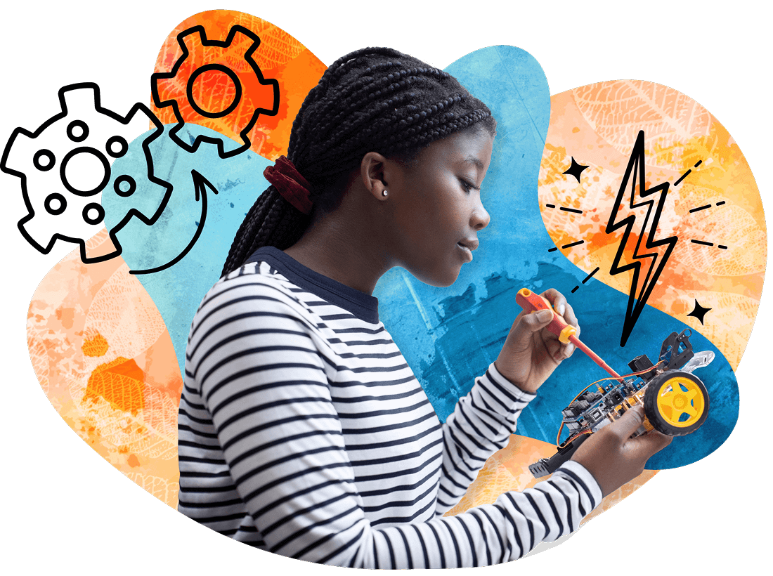 Student learning STEM